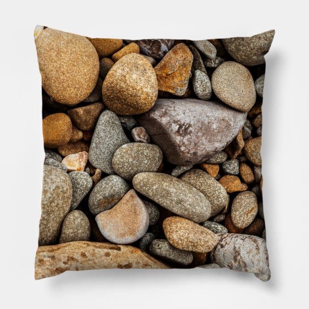 Volcanic Cobble Stones - Alternative Pillow by textural