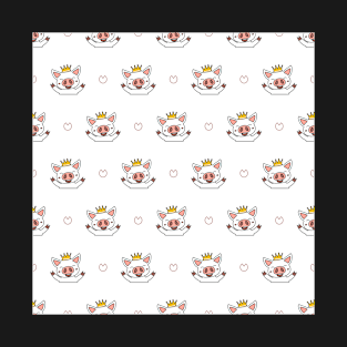 Lovely Pig Pattern T-Shirt