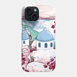 Santorini Greece by Cindy Rose Studio Phone Case