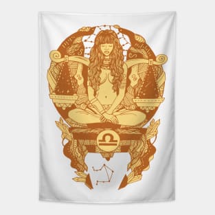 Terracotta Libra Beauty Tapestry