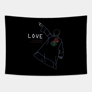 BTS RM LOVE LINE ART Tapestry