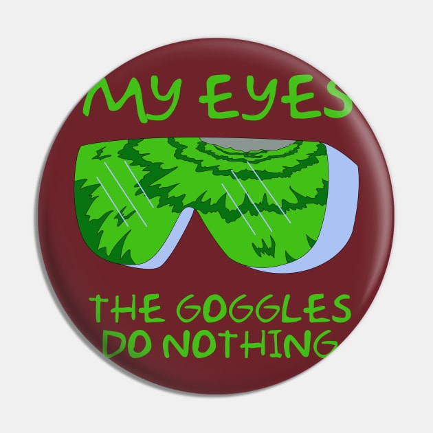 Simpsons Radioactive Man - My Eyes! The Goggles do Nothing Pin by NutsnGum