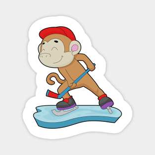 Monkey Field hockey Hockey stick Sports Magnet