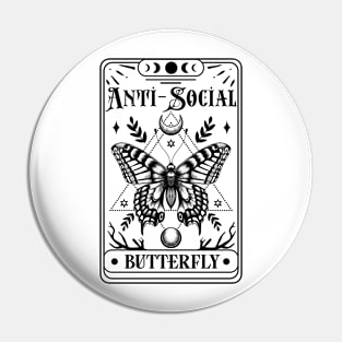 Anti-social Butterfly | Funny tarot deck | Funny trending quotes Pin