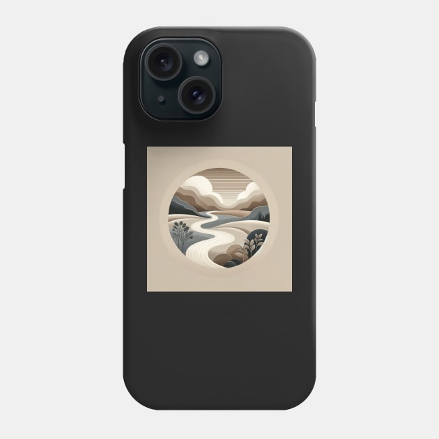 Meandering Essence: Earth's Gentle Curves Phone Case by heartyARTworks