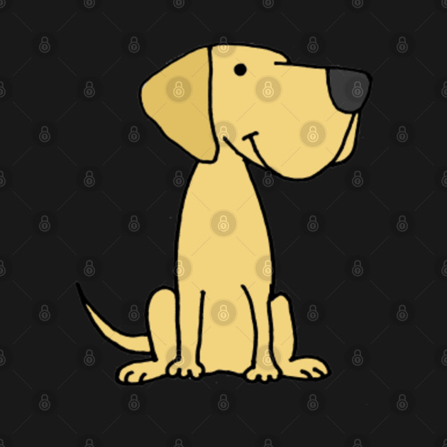 Discover Cute Yellow Labrador Retriever Puppy dog - Yellow Lab - T-Shirt