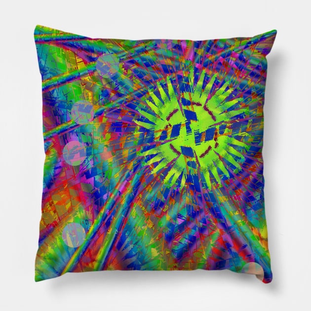 Rainbow Generator Pillow by HenriYoki