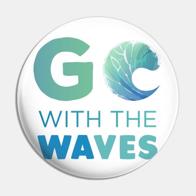 Go with the Waves Gift Pin by Swimarts