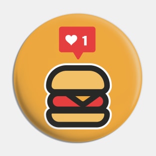 Burger Love Pin