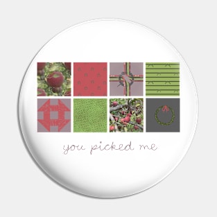 "You Picked Me" Apple Cider Blocks Pin