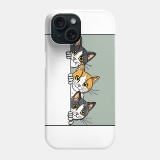 Peekaboo Pals: The Curious Cats Phone Case