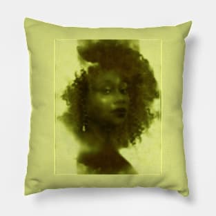 Very beautiful, mystic, soft, black woman. Soft. Pillow