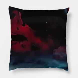 Red planet Pillow