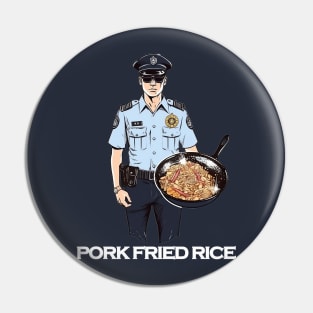 Police Officer's Fried Rice Pin