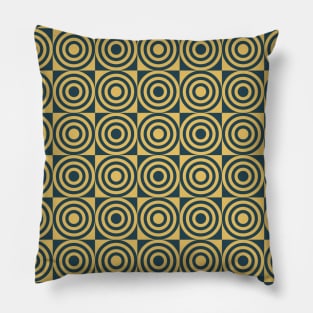 Circle Seamless Pattern - Floor Tile Inspired 009#002 Pillow