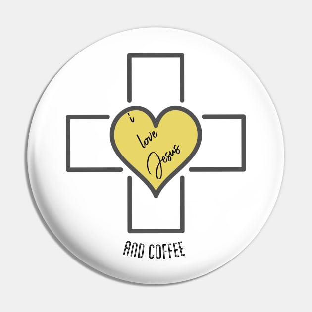 I Love Jesus And Coffee Pin by Viral Bliss