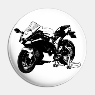 ZX10R Bike Sketch Art Pin