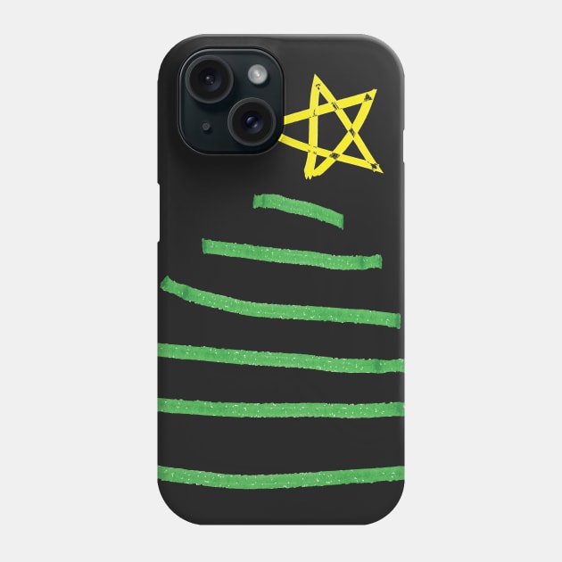 Christmas tree Phone Case by CindyS