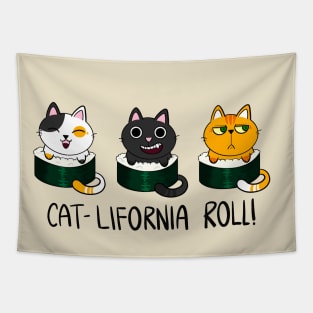 Cat-lifornia Roll! Tapestry