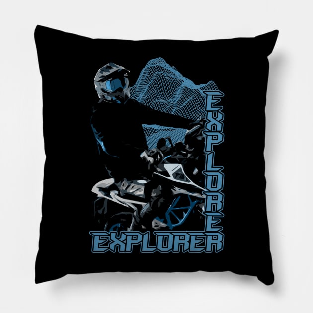 Explorer - Naked Bike Pillow by Shwajn-Shop