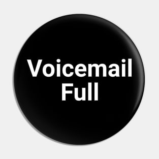 Voicemail Full Pin