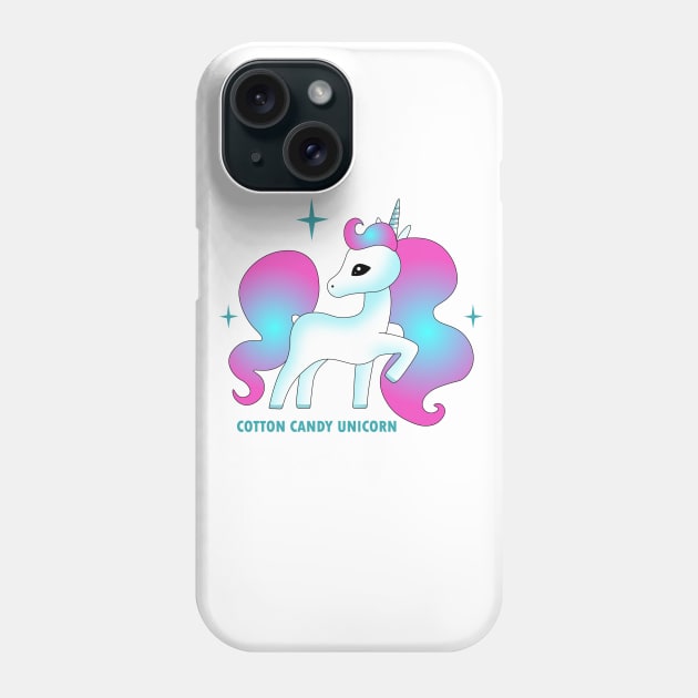 Cotton candy unicorn Phone Case by Karroart