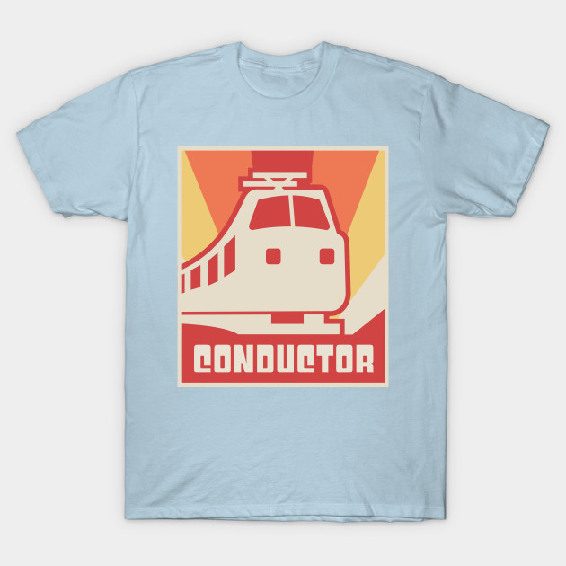 Disover Retro Vintage Rail Crew Railroad Train Conductor - Conductor - T-Shirt