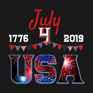 4th of July 1776 2019 USA T-Shirt