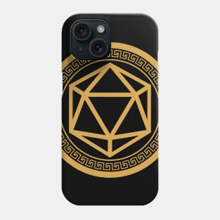 Minimalist Polyhedral Dice D20 Tabletop RPG Phone Case