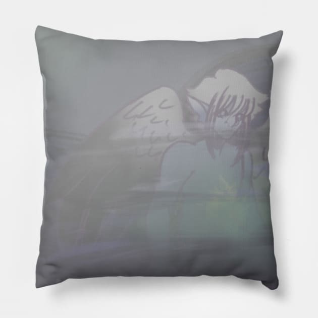 Fallen Angel Pillow by vocaltraitor