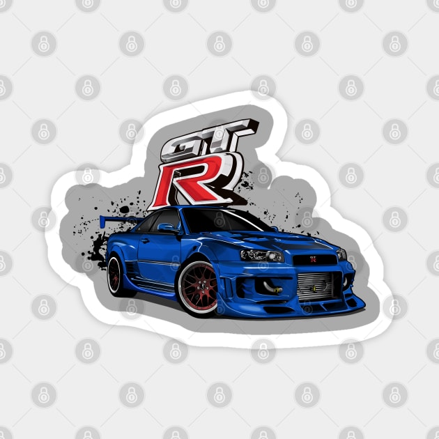 Nissan Skyline GT-R Magnet by aimey