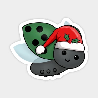 Christmas Ladybug Magnet