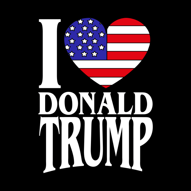 I Love Donald Trump President 2020 Republican political Gift by biNutz