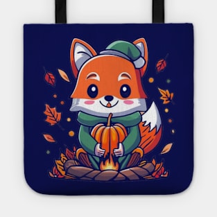 cute fox fall season Tote