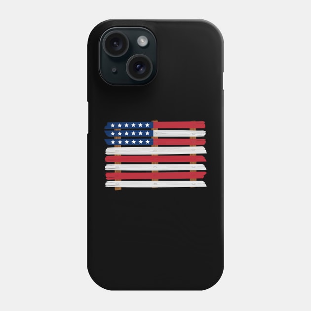 American Pallet Flag Phone Case by Lakes City Design 