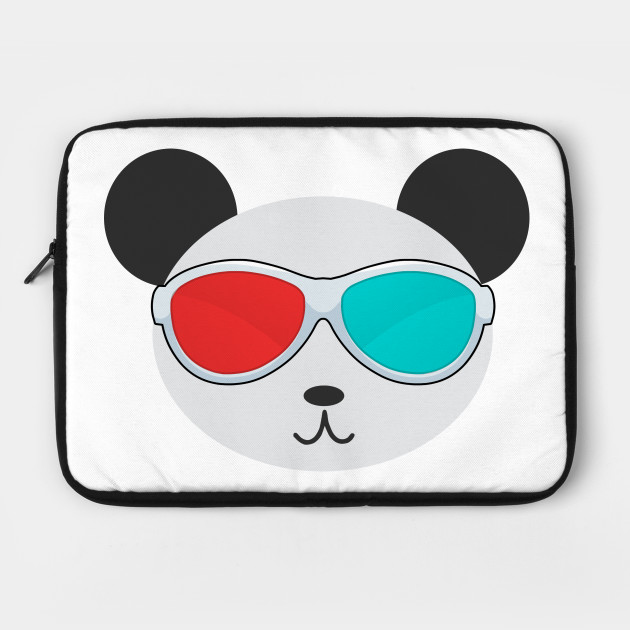 Panda 3d Cute Panda Bear Laptop Case Teepublic