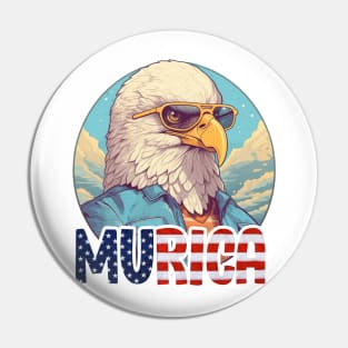 MURICA - Bald eagle number five Pin