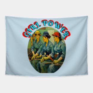 Girl Power Retro style Tapestry