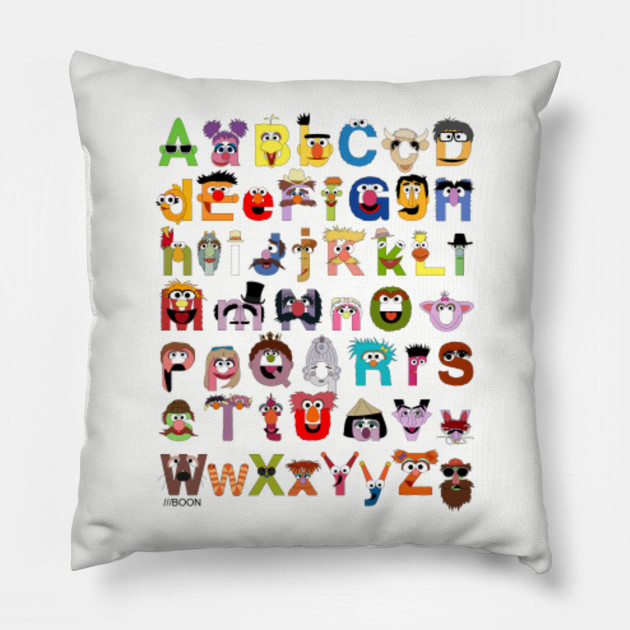 Sesame Street Alphabet Sesame Street Pillow Teepublic Uk