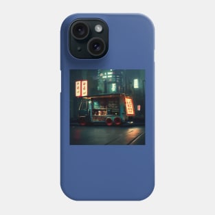 Cyberpunk Tokyo Ramen Food Truck Phone Case