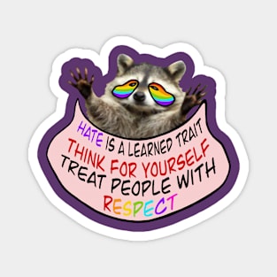 Raccoon philosophy Magnet