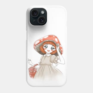 little mushroom girl Phone Case