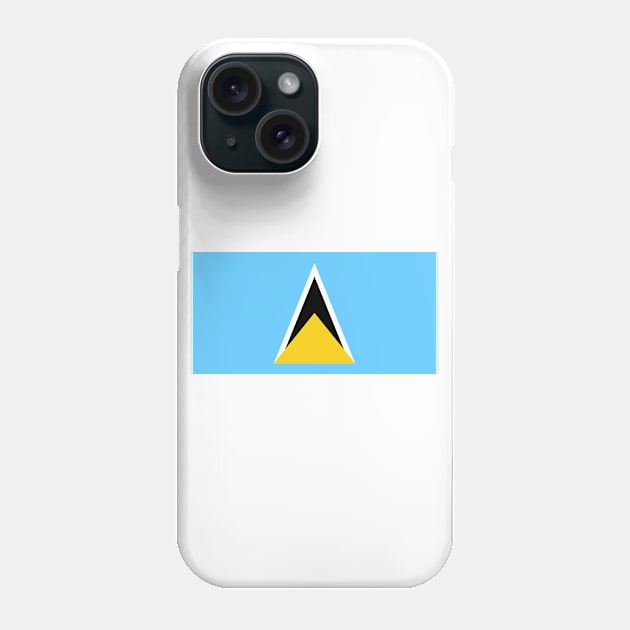 Flag of Saint Lucia Phone Case by COUNTRY FLAGS