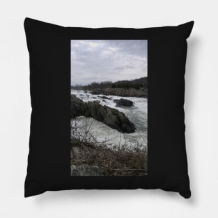 Great Falls in Fall Pillow