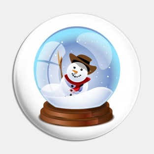 Snow Globe Pin