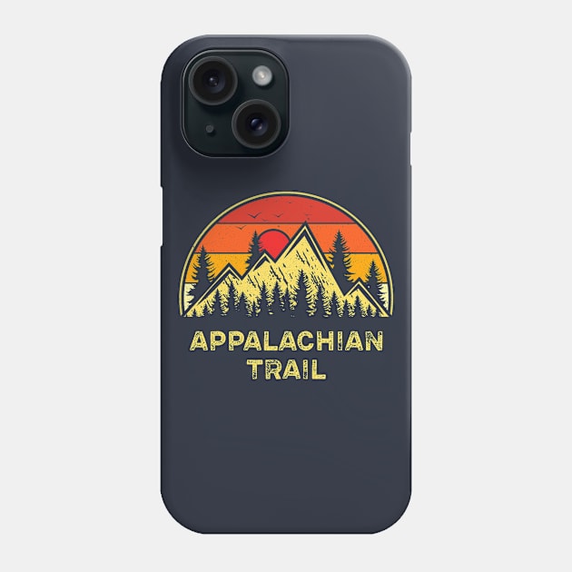 Vintage Appalachian Trail Nature Hiking Mountains Souvenir Phone Case by kalponik