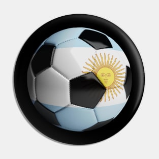 Argentina Flag Soccer Ball Pin