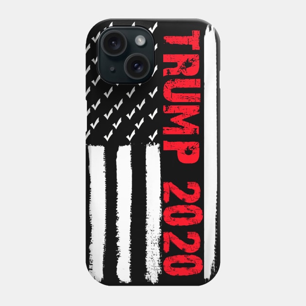 Trump 2020 American Flag Phone Case by Barnard