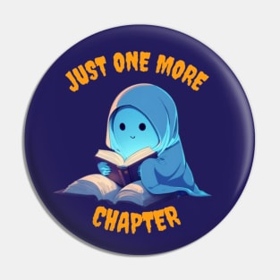 just one more chapter halloween ghost Pin