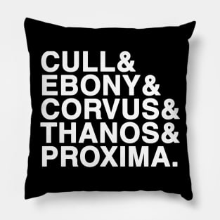 Black Order (White) Pillow